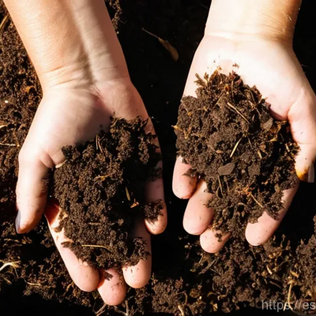 버미컴포스팅에 적합한 토양 유형 - **Prompt 1: Creating the Perfect Worm Bedding**
"A close-up, vibrant image of a gardener's hands...