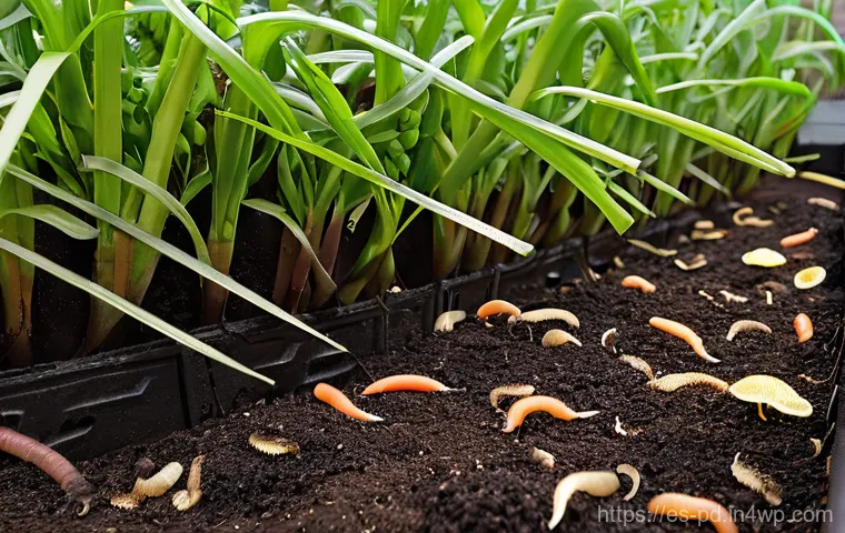 버미컴포스팅에 적합한 토양 유형 - **Prompt 1: Creating the Perfect Worm Bedding**
    "A close-up, vibrant image of a gardener's hands...