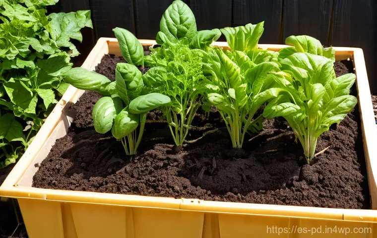 버미컴포스팅 과정에서 발생하는 악취 관리 - **Prompt 2: The Worms' Gourmet Feast**
    "A close-up, high-angle shot of hands (wearing gardening ...